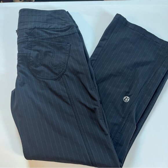 Vintage Lululemon Black Pinstripe Pants carry less pants - Picture 1 of 4